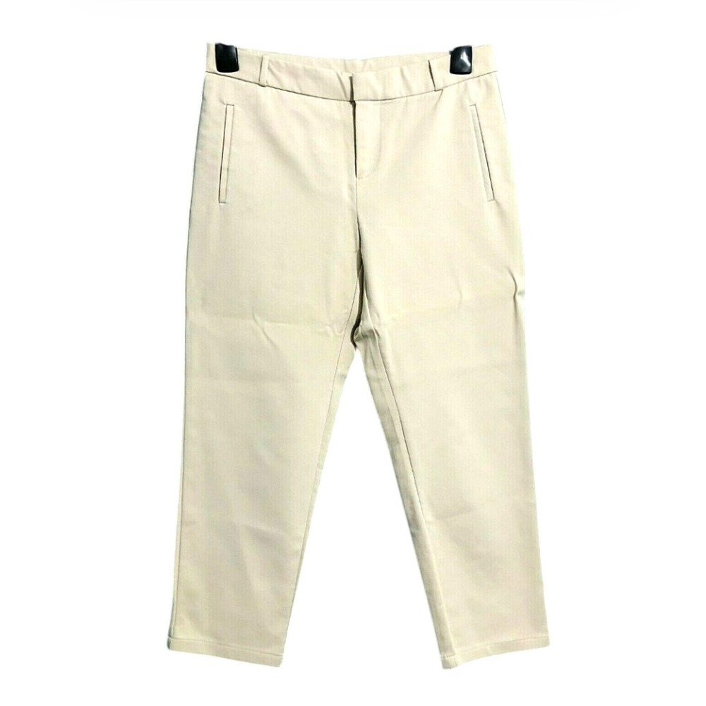 KUT FROM THE KLOTH Midweight Stretch Twill ANKLE CHINO Dress Pants KHAKI Sz 4